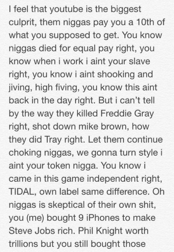 SpotlightFirst's tweet image. Jay-Z's exclusive freestyle last night during his #TIDALXJAYZ performance hitting at YouTube, Spotify, Nike &amp;amp; Apple.