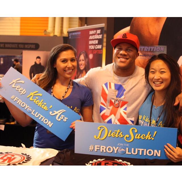 eatnyce's tweet photo. Kickin' it with the #Champ @PhilHeath 😜 #MrO #TopGuy #Froyolution #BodyPowerExpo #Yogland #Gifted http://t.co/wxqdCeTazw