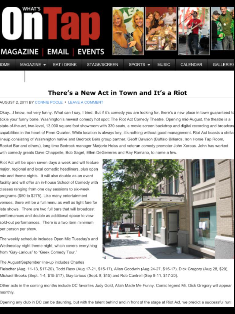 OxOxen's tweet image. RT "@blondie_323: Good times at #dcshorts once again! @DCFilmOffice @ontapmagazine  
@aaustin"
@ErikWemple
#RiotActDC