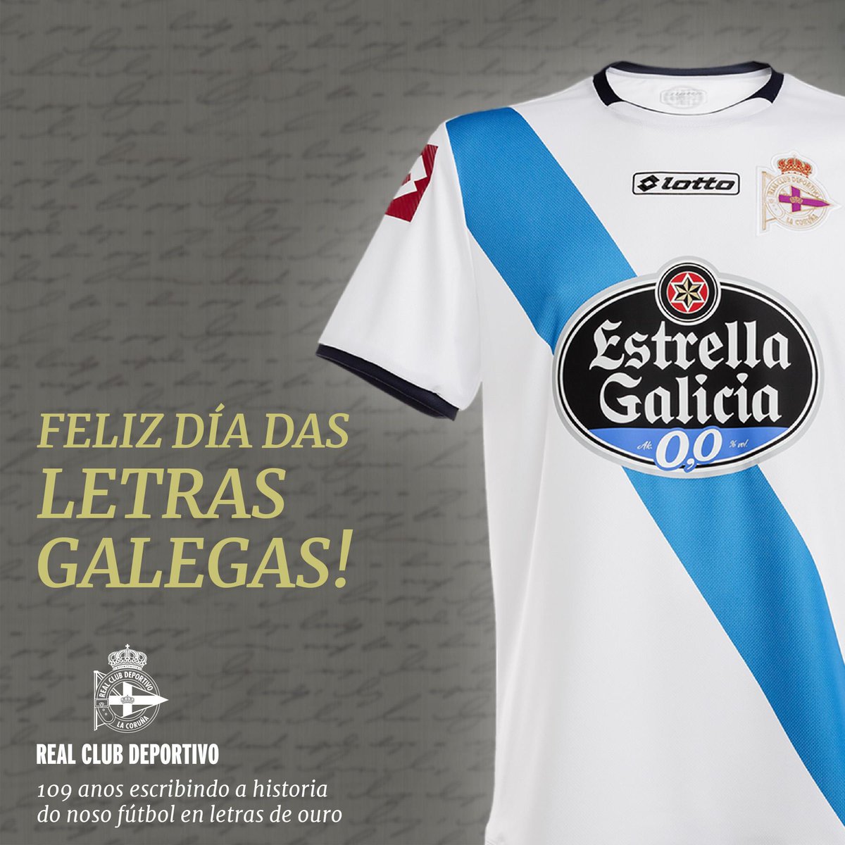 Bos días deportivistas! Bos días galegos! #FelizDíaDasLetrasGalegas #ANosaLingua #AsNosasCores