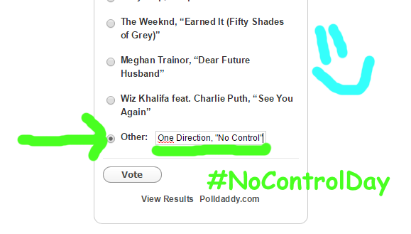 snowytannie's tweet photo. VOTE HERE FOR YHE SONG OF THE SUMMER

http://t.co/SBmmPRSsjl

RT AND QUOTE

WE HAVE TO WIN FOR OUR BOYS #NoControlDay http://t.co/wPiqoKLAM2