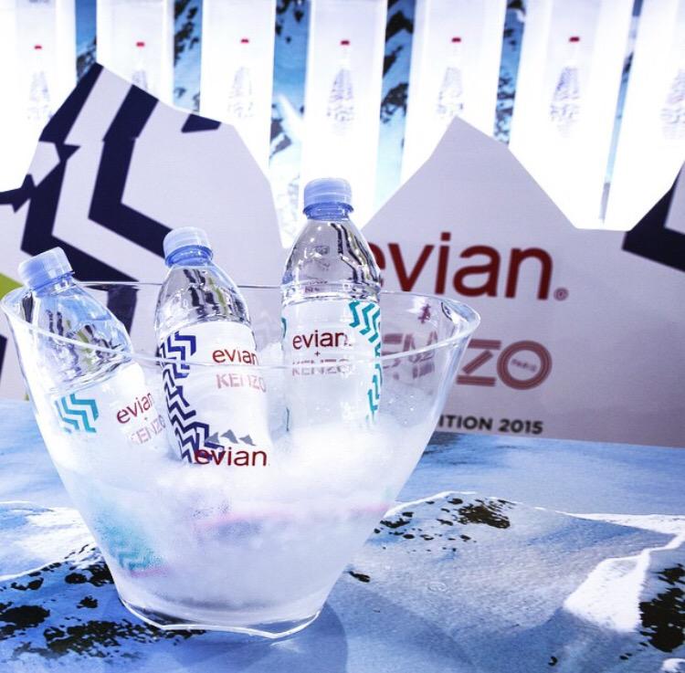 EvianDesign's tweet photo. Regram - #EvianxKenzo limited edition invaded Fashion Forward Season 5 in Dubaï. Evian a drop of Fashion http://t.co/vBHO0iYA41
