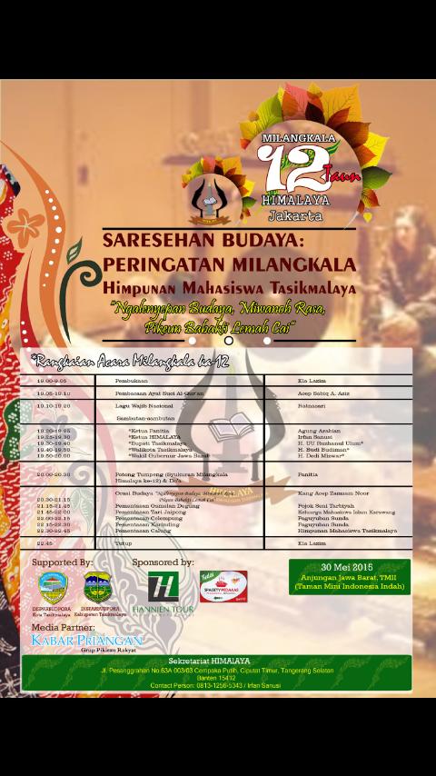 Silahkan hadir Saresehan Budaya bersama Acep Zamzam Noor &amp; Pagelaran Seni 
<a href="/TaselaUpdate/">Tasikmalaya Update</a> <a href="/ForumBsunda/">Forum Baraya Sunda</a> <a href="/galuh_jaya/">KBM Galuh Jaya</a>