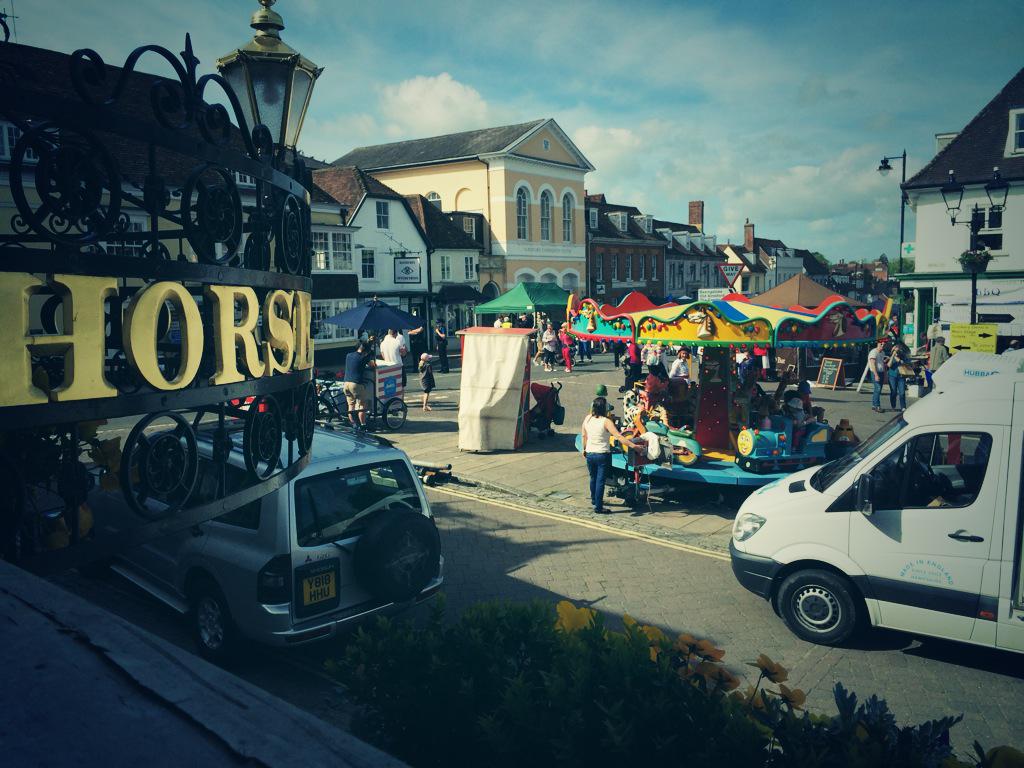 thehorse_groom's tweet image. Early start here in Alresford for the @Alrewatercress festival 🌿 #FreshForSpring #watercressfestival