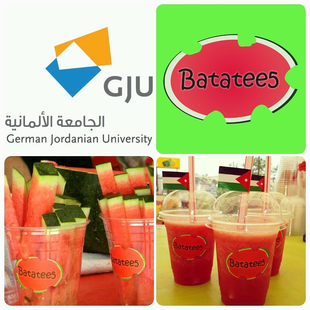 Batateekh's tweet photo. نهاركم سعيد 😀
بكرا رح نكون معكم في #الجامعة_الالمانية 🍉
#Amman #Madaba #Jordan #OpenDay #GJU #Batatee5 #Fun http://t.co/qEAe3Y8d1y