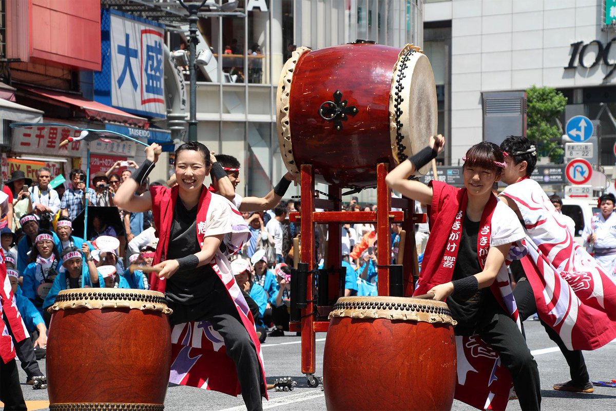 GaijinPot's tweet image. A few photos from the Ohara Festival today in Shibuya.