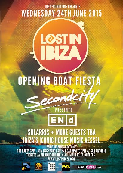Lost_in_ibiza's tweet photo. #Secondcity #Solarris #ENdRecords Lost In Ibiza Opening Fiesta. Hop on board and party as sun goes down #Ibiza2015 http://t.co/x9EF54eyUi