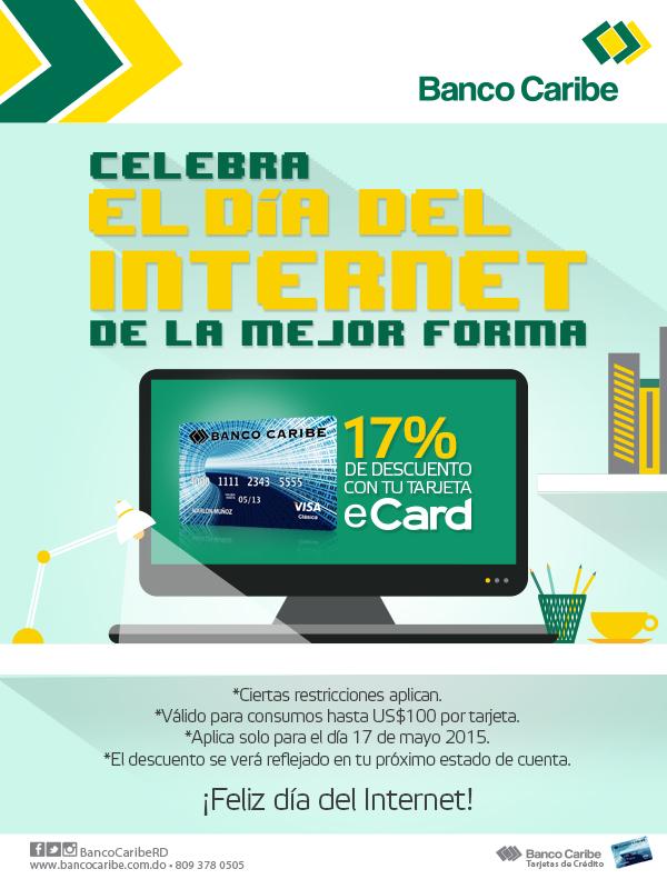 hipolitodelgado's tweet photo. Hoy todas las compras que hagas con la eCard de @BancoCaribeRD tienen un 17% de descuento! http://t.co/2dVbvf2D2F