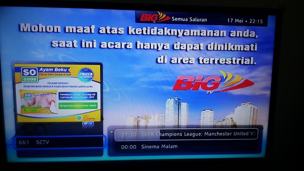 firmanfaiz's tweet photo. @BiGTiViCare @BiGTiViTiap kali ada channel lokal bola selalu gini,perbaikin kualitas!Biar consumen tdk kecewa! Payah! http://t.co/9J5aUuYJXH