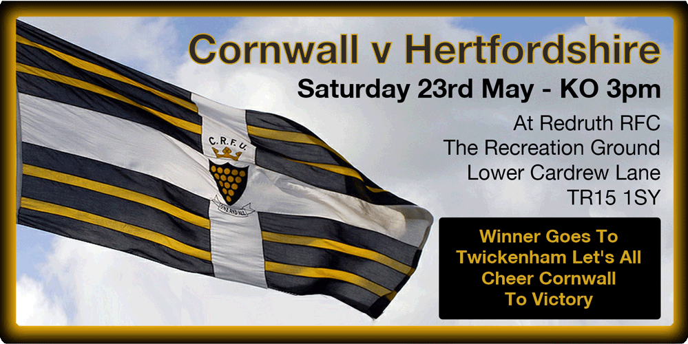 CornishPirates1's tweet photo. Next Sat 3pm @RedruthRugby
#Cornwall v Herts
Winner 2 Twickers
See U there to shout boys to victory
#KernowBysVycken http://t.co/wl1nPUqhVX