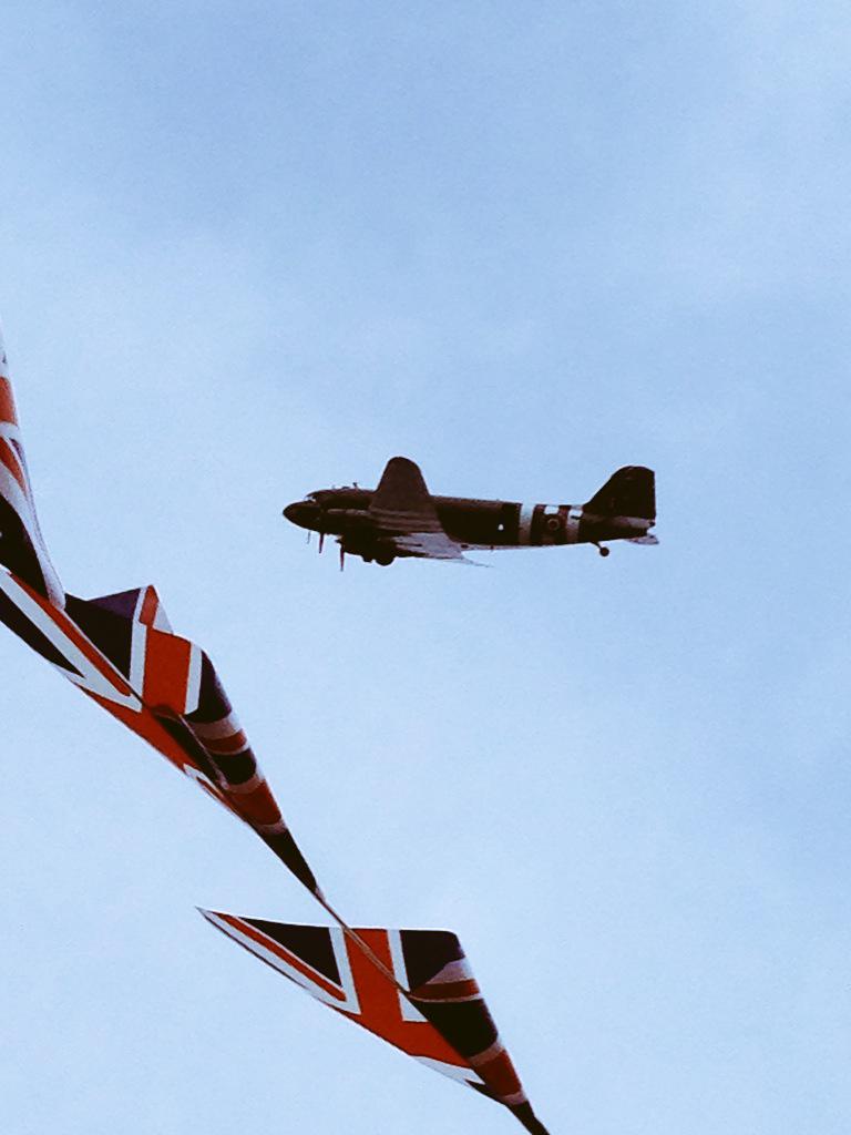 Dakota flypast. #Haworth1940s