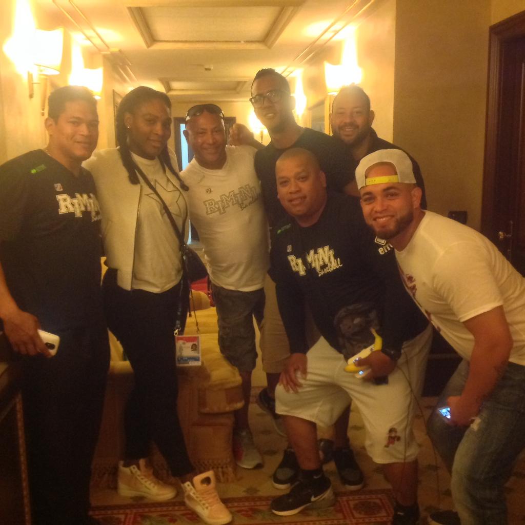 Con serena williams en su paso por el italy open
