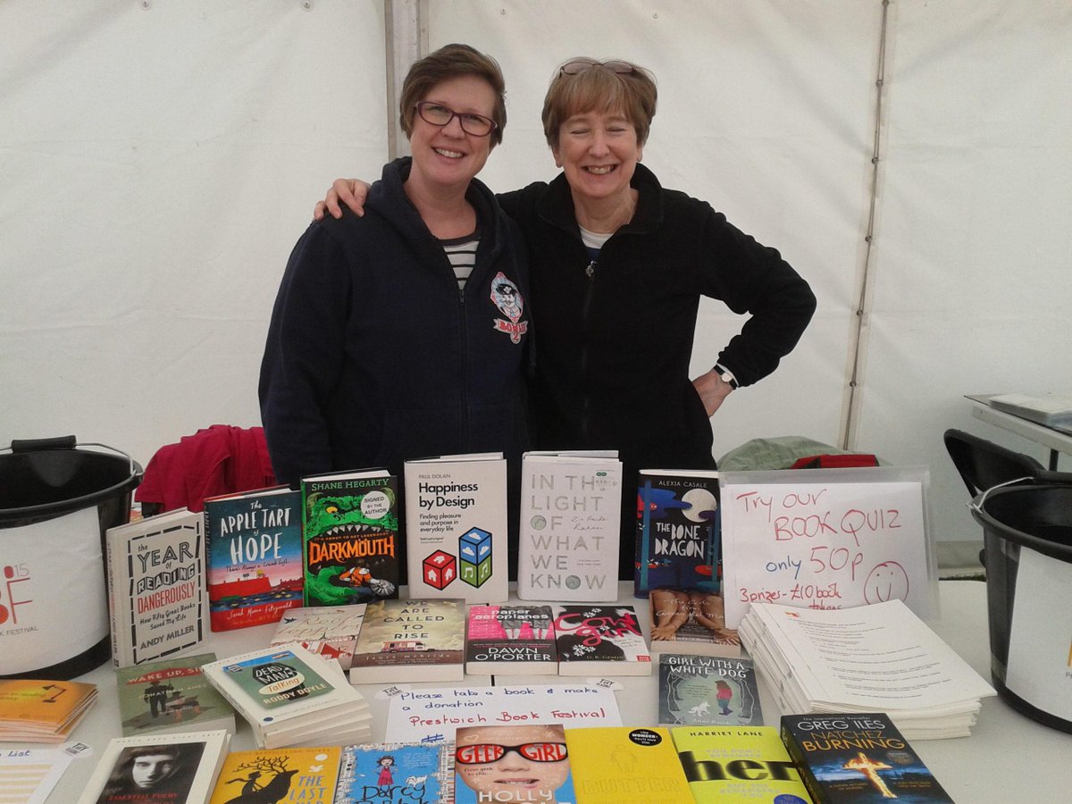 prestbookfest's tweet photo. Have you found our friendly book and quiz stall yet? We're in the marquee @PrestwichClough http://t.co/Gddrj7hlYn