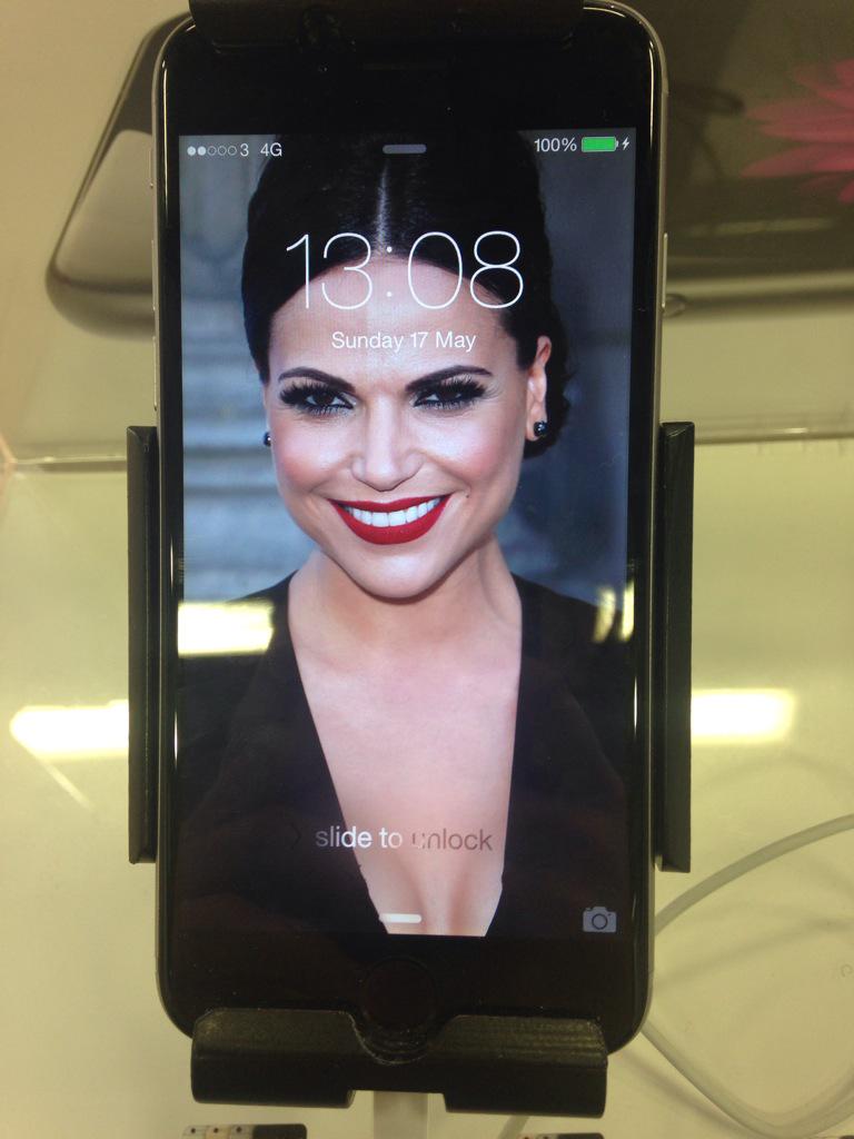 beckyclarelewis's tweet photo. I may have just changed the wallpapers on a couple of phones in the shop to @LanaParrilla &amp; Helena Bonham Carter... http://t.co/wHB56BSCqK