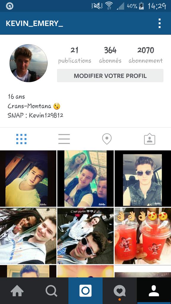 KevinEmery_'s tweet photo. Venez me suivre sur mon Instagram 😘👌 http://t.co/tQ5KqsZCmQ