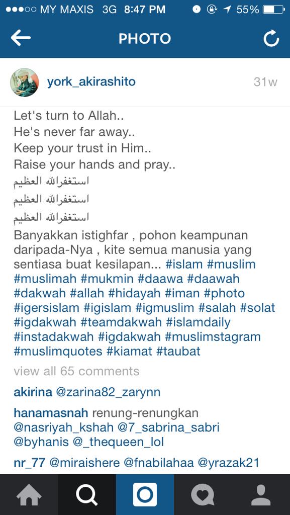 sariffudinbhrim's tweet photo. Gugur jantung aku baca, ampunkanlah segala dosa aku dan saudaraku😭 http://t.co/2qEqJI4pKp