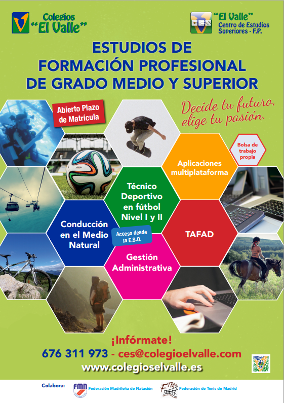 TafadSanchi's tweet photo. ESTUDIOS DE FORMACIÓN PROFESIONAL DE GRADO MEDIO Y SUPERIOR.
¡Abierto plazo de matrícula! http://t.co/8OFuGTD9EC