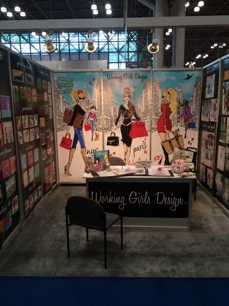 MyWorkingGirls's tweet photo. DAY 1 @surtex! We're putting these working girls to work! Check out our adorable both😍 #SURTEX #NYC #NYC2015 http://t.co/yKUd2DyyAM
