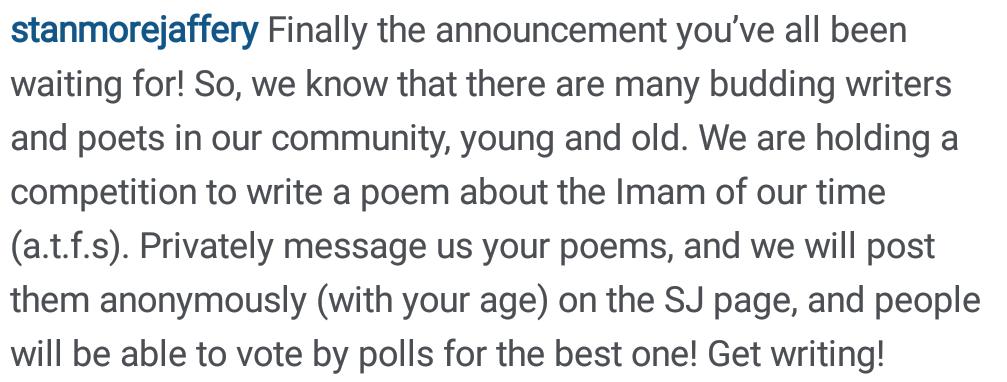 StanmoreJaffery's tweet photo. Here's the announcement! May the odds be ever in your favour! http://t.co/MXybgvdXYh