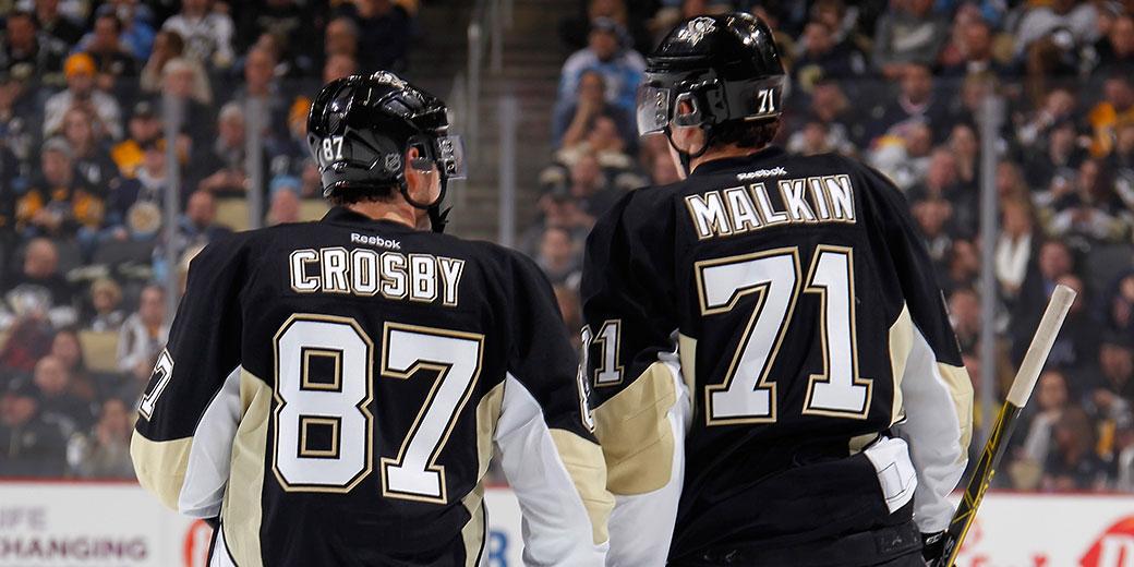 penguins's tweet image. Teammates become competition at 2:30PM ET when CAN and RUS faceoff for Gold. Watch on NBCSN or NBC Live Sports Extra.