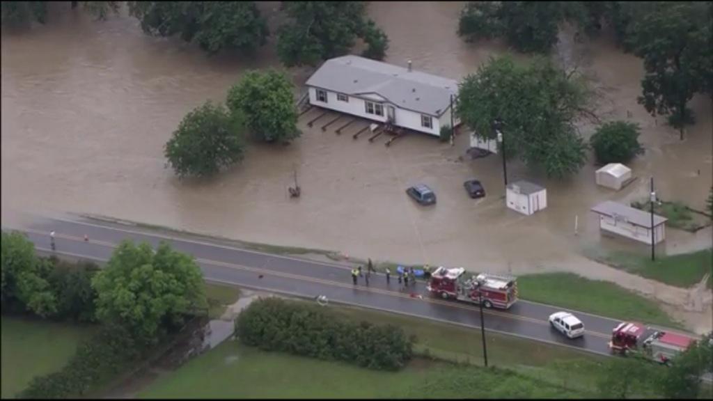 NOW: High water rescue in progress in Johnson County #Texas #flood Watch live wfaa.com #wfaaweather