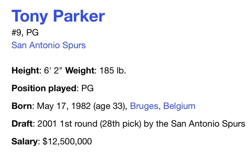 Happy Birthday Tony Parker! 