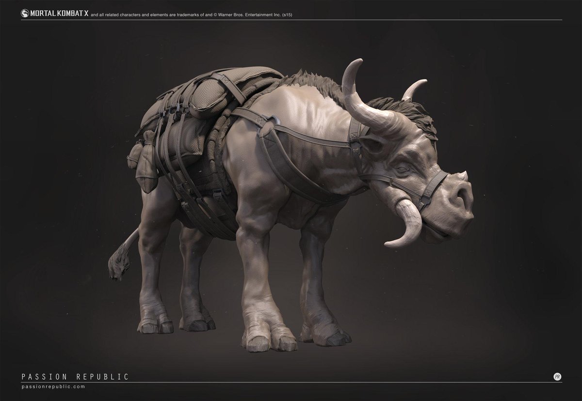 Beast hi-res sculpt for #MortalKombatX by Passion Republic buff.ly/1e1H1jX #mkx #gameart #3dart #mortalkombat
