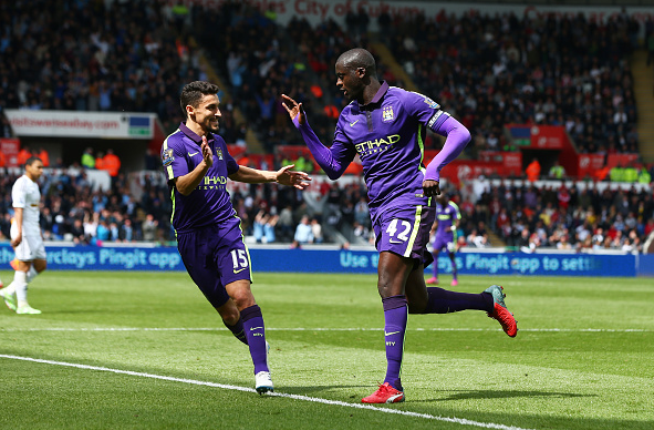 BBCSport's tweet photo. FT Swansea 2-4 Man City

Quite a game in South Wales. Hart &amp; Toure the difference.

Reation: http://t.co/x8iDmBq0MR http://t.co/Zjc5X1Am7w