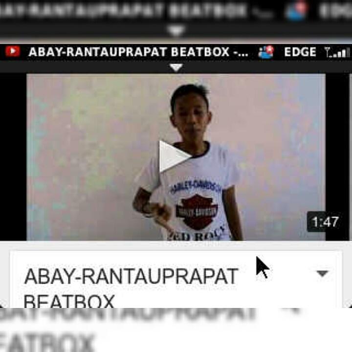 Tonton "ABAY-RANTAUPRAPAT BEATBOX" di YouTube
youtube.com/watch?v=Sb4xvt…

#LIKEFORLIKE