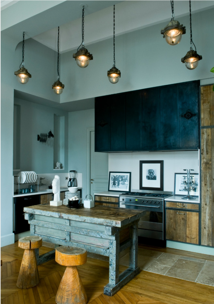 Raw eclectic look in Paris, France