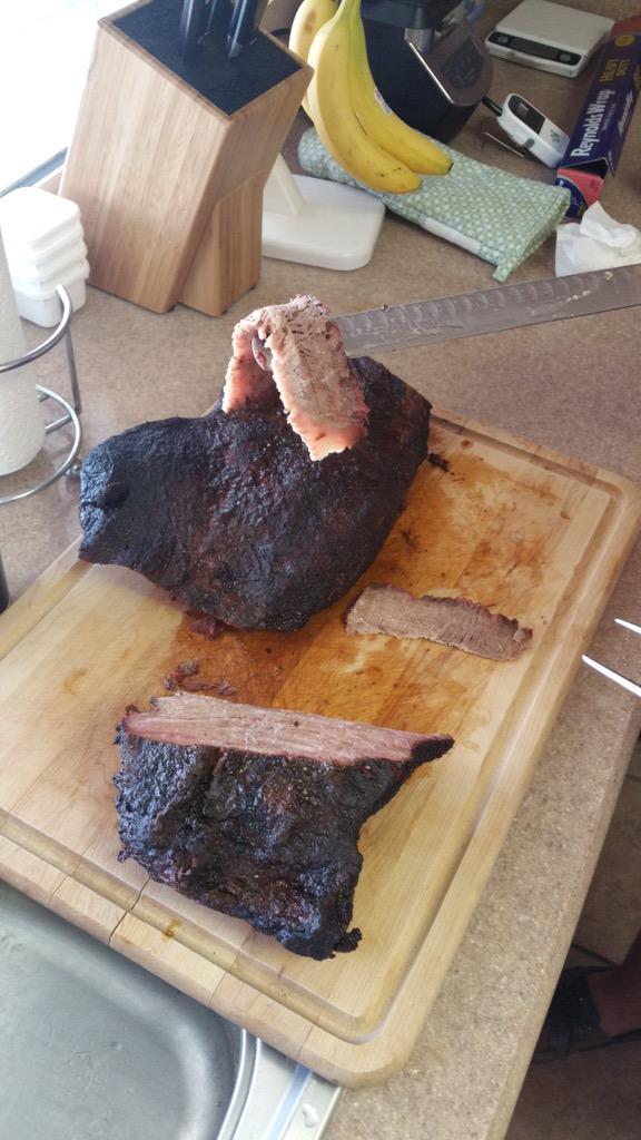 BGE_Carlos's tweet photo. Last night's brisket #whosegotnext #cominginhot #nailedit http://t.co/E5Zk28HcBu