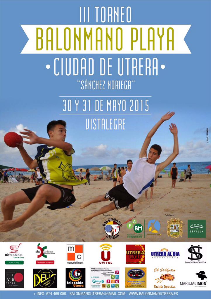 RT <a href="/bmplayautrera/">BM Playa Utrera</a>: Ya falta menos para que esté el balón rodando en la arena 30y31 de mayo #VenAVistalegre #Utrera