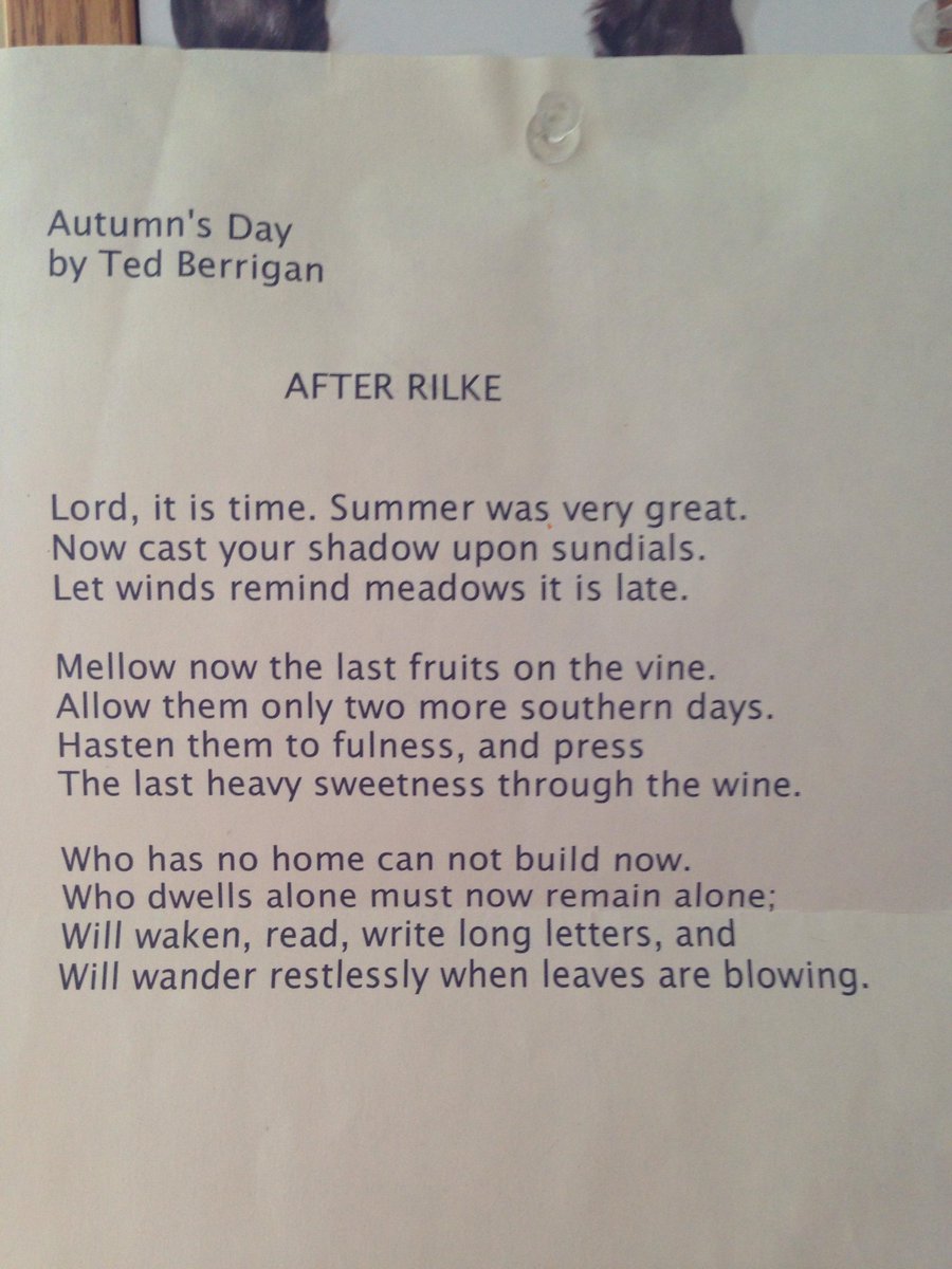 AdamTheBishop's tweet photo. @innisfreepoetry a gift from Brian Buckley that I keep pinned to my wall. http://t.co/4d9gGM1HN6