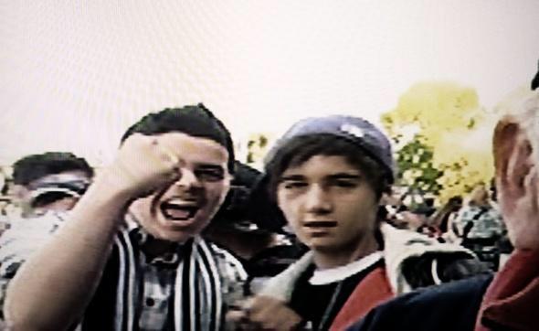 JaiBrooks1's tweet photo. When James and I made it on tv and I had a black eye. Back in grade 9 http://t.co/wE2o9bMxLQ