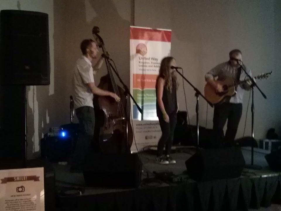 nextgenkfla's tweet photo. .@abbystewart01 is on stage at #NextGenSociable now! Drop by to see her & enjoy great food and drink @FourPointsYGK http://t.co/0OG4Iarc50