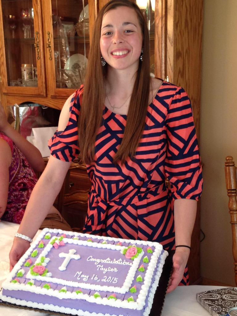 NussLorie's tweet photo. We made it through! Purple cake and Jake's pizza was a hit! #confirmation2015 http://t.co/dh4Ee8jylO