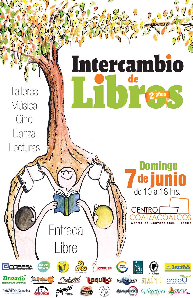 yointercambioli's tweet photo. #YoIntercambioLibros porque cumplimos dos años. #Coatzacoalcos http://t.co/RfiNqauRsl
