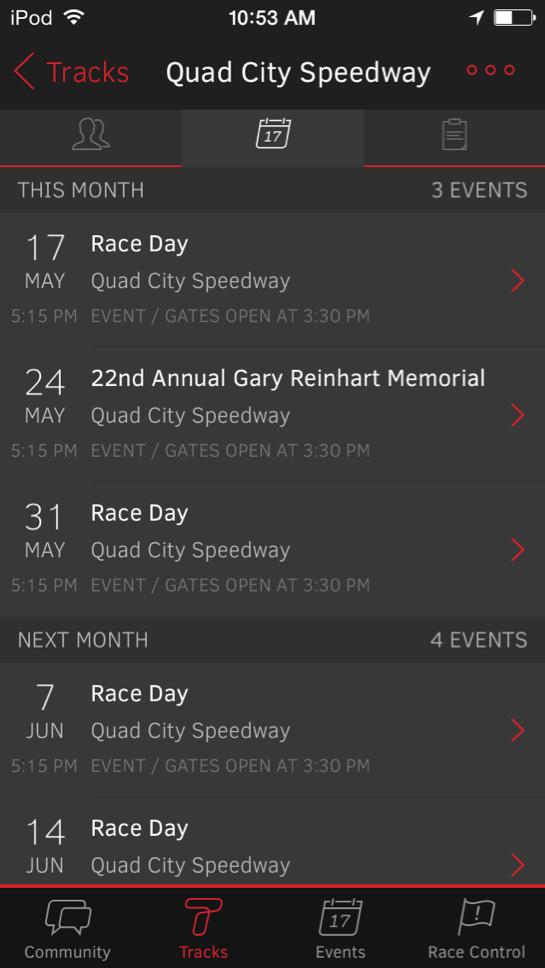 Tracks_United's tweet photo. @QCSpeedwayKSP Fans, check out @Tracktivity Free on iOS and Android! Download now for important track information! http://t.co/l9M9ekfjoa