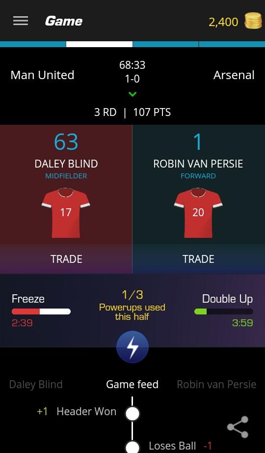 Just used my Double Up on Robin van Persie on @ultimatefanlive for #mufc vs #afc bit.ly/11OfBIG