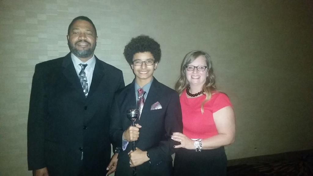 mandacm's tweet photo. Mykal is the 2015-2016 #WaltripRamBand #HeadDrumMajor ! So proud of my baby! http://t.co/4GVa9szweY