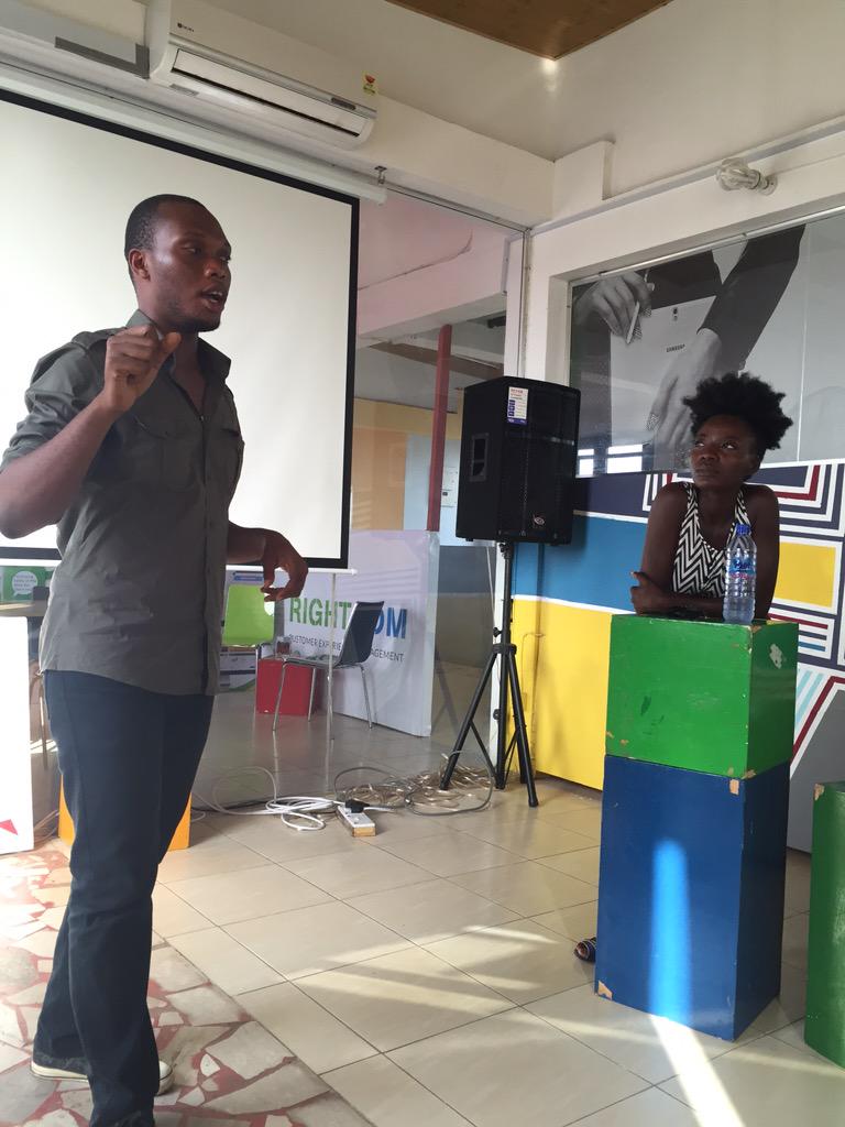 BloggingGhana's tweet image. Our #BlogCamp15 team @SeeDeblay @Lauriedat lead the evaluation discussion. What worked out? What didn't? What's next?