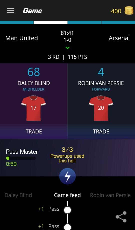 Just used my Pass Master on Daley Blind on @ultimatefanlive for #mufc vs #afc bit.ly/11OfBIG