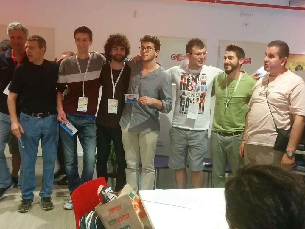 CodemotionIT's tweet image. Felicissimi!!! Bravissimi e #grazie a tutti!!! @Neomobile_Group @IBMEcoDevIt #hackdisabilities @UDOO_Board