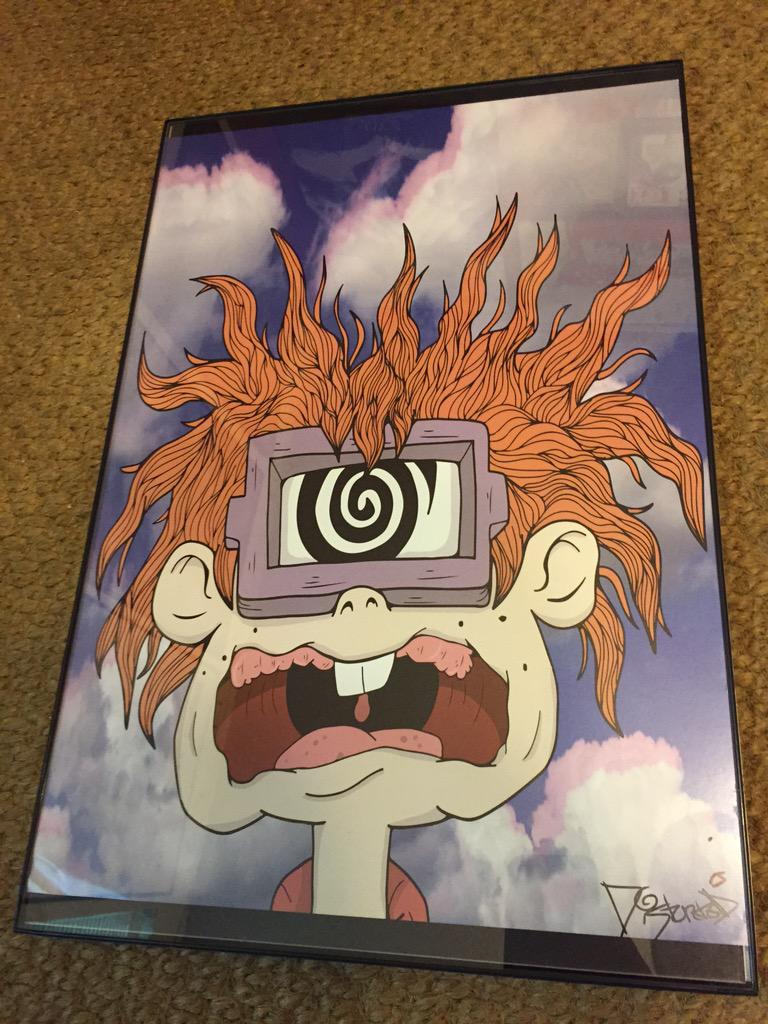 J_Eichs's tweet photo. My @distortedd_ collection growing print by print. Pictures don't do these justice...your work is amazing #VisualDope http://t.co/TqVrdfCZDF