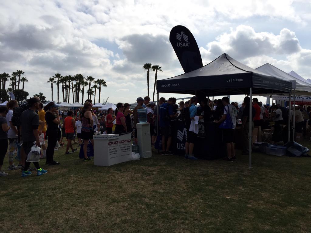 usncmc's tweet photo. Meeting new and existing members at Bay Bridge Run in San Diego. Over 10K runners! http://t.co/j2KQvOCDa0