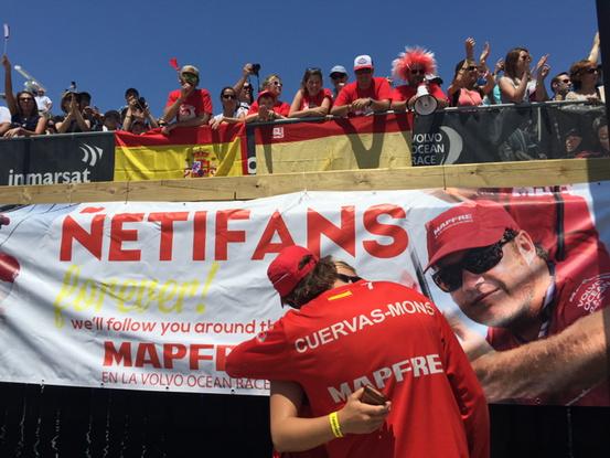 Que bueno volver a tener a los ñetifans con nosotros! Gracias!!! <a href="/neticuervasmons/">ñeti</a> <a href="/volvooceanrace/">Volvo Ocean Race</a> #yosoyñetifan