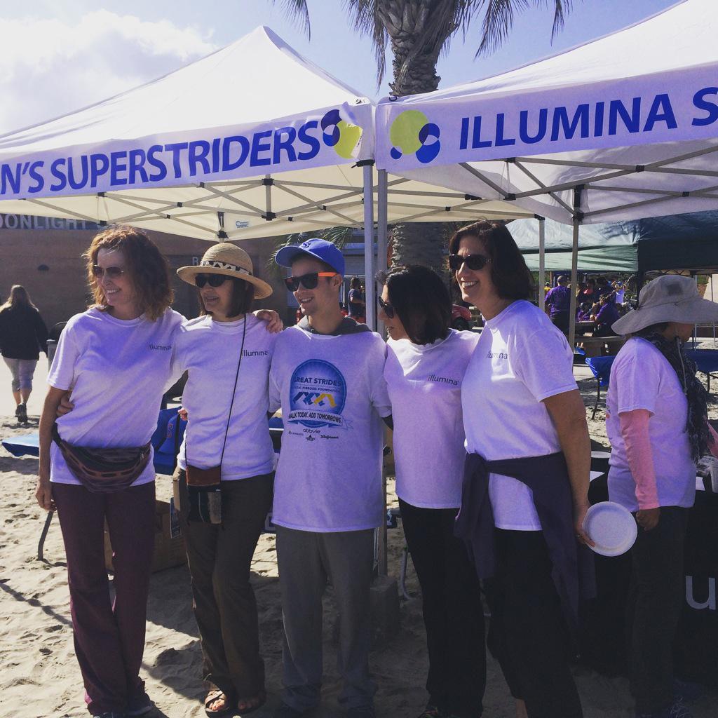 illumina's tweet photo. Illumina #superstriders at the @CF_GreatStrides walk. #livegoode http://t.co/qRTwE4i3yt