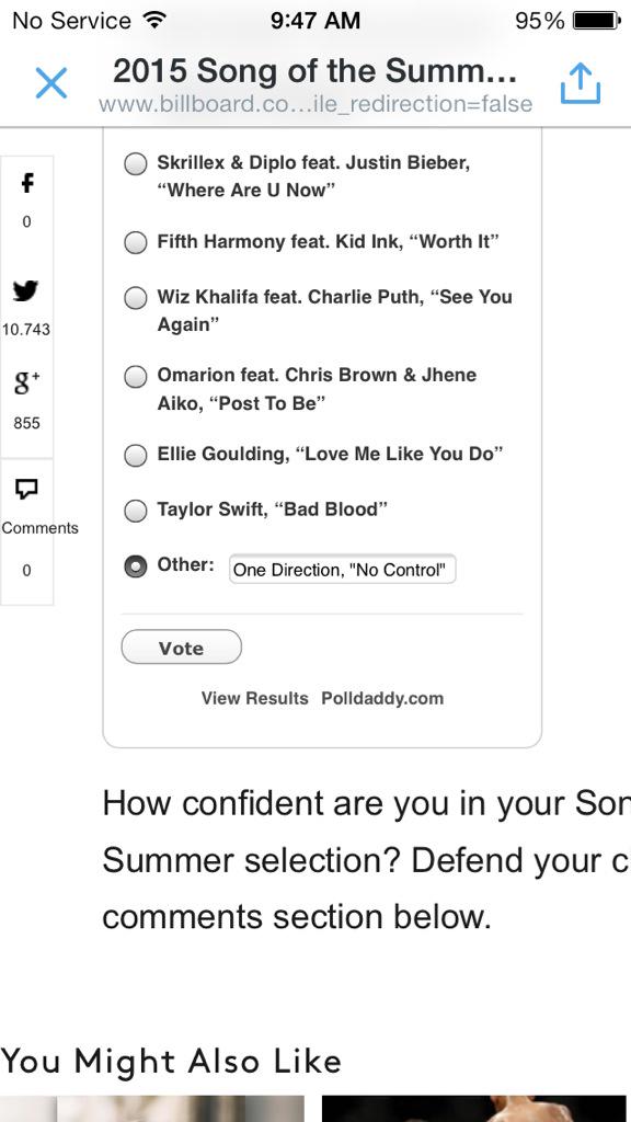 jewlsxarry's tweet photo. PLEASE VOTE EVERYONE!! 
👉 http://t.co/9IyFCsWb7y 

#NoControIDay #NoControlFollowParty #DirectionersSlayAgain http://t.co/zydd7N2Nni