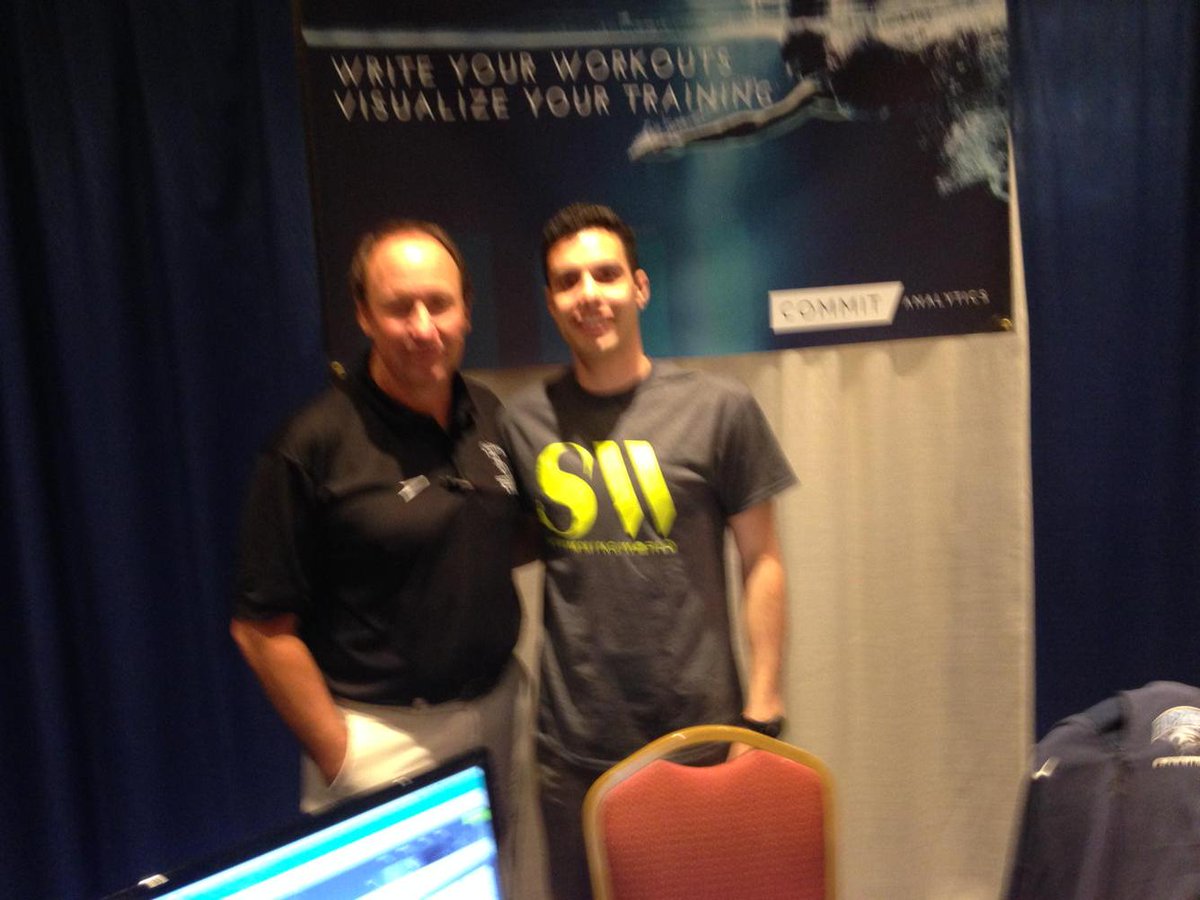 nicomg17's tweet photo. Here with the great @Sprintsalo! Grateful for his time to talk about @CommitSwimming. Thanks! #CSSC2015 http://t.co/OGPWifyAqn