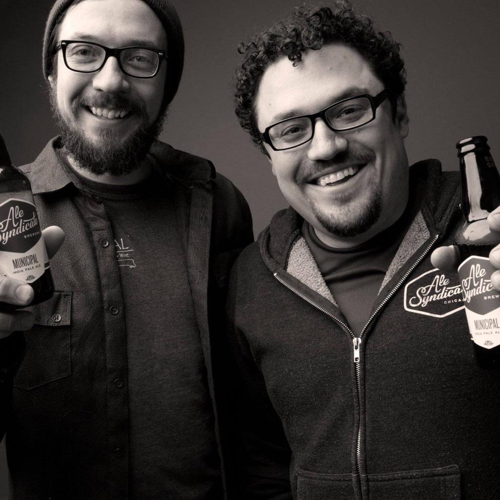 AleSyndicateMan's tweet image. For what it's worth, starting a brewery is hard.  Good thing to have a partner in my brother Samuel.  Cheers.